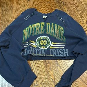 Vintage Norte Dame cropped shirt